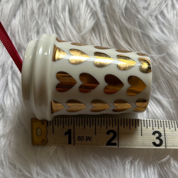 Starbucks Holiday Hearts Mug Ornament - Picture 8 of 9